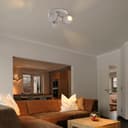 Matt White 3 Way Adjustable Eyeball Ceiling Spotlight GU10
