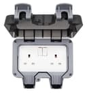 13A 2-Gang Weatherproof Outdoor Switched Socket IP66 Rated