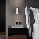 Matt White Finish Stainless Steel Up Down Wall Light GU10 IP20 Indoor Use ZLC056W