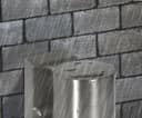 Single Outdoor Wall Light Dusk Till Dawn Sensor Stainless Steel Finish IP65 ZLC088
