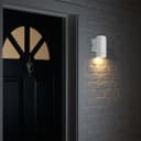 Matt White Single Stainless Steel Outdoor Wall Light ZLC053W