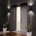 Modern GU10 Black Double Up Down Outdoor Stainless Steel Wall Light ZLC035B