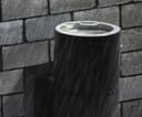 Black Double Outdoor Wall with PIR Movement Sensor Stainless Steel ZLC038DSEN 