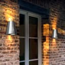 Cone Shape Up Down Outdoor Wall Light Stainless Steel Finish Exterior Double Downlighter ZLC069AB 