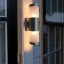 Stainless Steel Up Down Wall Light Frosted Glass Cover IP44 Garden Wall Light ZLC017