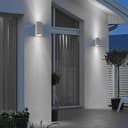 Modern Rectangular Up Down Matt White Outdoor Wall Light ZLC062W 