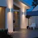 Matt White Stainless Steel Double Outdoor Wall Light ZLC054W  