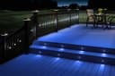 Mini LED Blue Brick Light Outdoor Step Wall Light 70mm Square IP54 ZLC060B