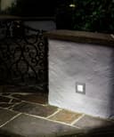 Mini LED Brick Light Outdoor Step Wall Light 70mm Square IP54 Cool White ZLC052CW