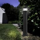 3w Modern Outdoor LED Cool White Bollard Light Stainless Steel Black Finish ZLC304CW