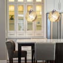 Vintage Glass Globe Ceiling Hanging Pendant Light Shade Mosaic Lighting 