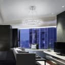 Modern Round Chandelier LED Ring Pendant Ceiling Light Cool White M0170