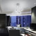 Modern Round Chandelier LED Ring Pendant Ceiling Light Cool White M0171