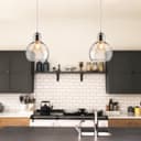 Modern Mini Globe Clear Glass Pendant Light M0185