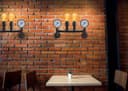 Vintage Industrial Pipe Wall Light with Twin Guage M0188P 