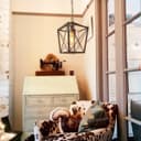 Vintage Antique Brass Lantern Ceiling Pendant Light M0200
