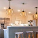 Modern Vintage Glass Globe Pendant Light M0207