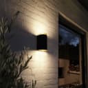 Modern 6W LED Double Outdoor Wall Light Black Warm White ZLC319WW