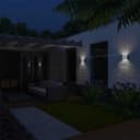 Modern LED Outdoor Wall Light Stainless Steel Cool White ZLC332CW