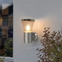 Modern LED Single Outdoor Wall Light Stainless Steel ZLC337 with 5W LED Candle WW