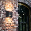 Modern LED Outdoor Wall Light Black Warm White ZLC324WW