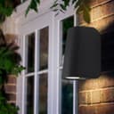 Double Outdoor Wall Light Black ZLC330