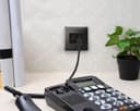 2 Gang Double Ethernet Port Data Socket CAT 5 Wall Plate Black Nickel Polished N443GME