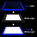 18w + 6w Square Recessed LED Ceiling Panel Light Dual Colour Cool White/Blue