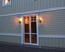Modern Outdoor Wall Light Clear Diffuser Stainless Steel ZLC073