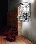 Modern Polished Chrome Crystal Droplet Chandelier Candle Wall Light Decor Lamp 