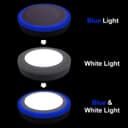18w LED Ceiling Light Cool White with Blue Ambient Ring Surface Mount 