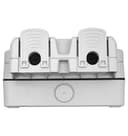 13A 2 Gang Weatherproof Double Outdoor RCD Switched DP Socket IP66 Grey ODSRCD1