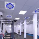 64W LED Recessed Ceiling Panel Frame Edge Light Blue and 6500K Cool White 600×600 PFL03