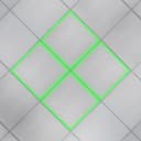 40w LED Recessed Ceiling Panel Frame Border Edge Light Green 600 X 600 PFL40G