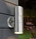2 X Modern Outdoor Stainless Steel Double Wall Light ZLC03