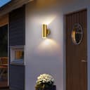 Modern Double Outdoor Wall Light Stainless Steel Brass IP65 with LED 5w Warm ZLC383