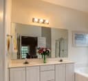Opaque 3 Mini Globe Bathroom Mirror Light with Pull Cord IP44 H3053