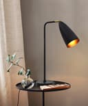 Modern Black Metal Table Lamp Adjustable Scone Shade Brass Joint H3019