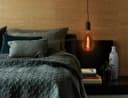  4w LED Vintage Filament Bulb Smoked Glass Tear Drop Classic Edison Coil Light Bulb E27 PS160GREY
