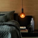 LED Glass Globe Light Bulb E27 Edison Screw Filament Classic Grey Smoked G125 Pinecone