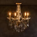 Vintage 4w LED Candle E27 Filament Light Bulb Edison Screw Smoked Gold Glass 2 Pack