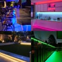 RGB LED Tape IP44 Exterior or Interior 5 Metre Strip Light Kit Colour Change 12v Plug and Play 5MRGBSL