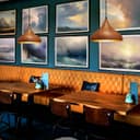 Modern Ceiling Pendant Dome Metal Wood Grain Finish Light H3063