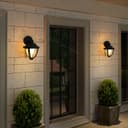 Modern 12W Black LED Outdoor Wall Light Warm White ZLC357BWW Garden Light 