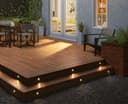 IP68 Outdoor LED Decking Lights 30mm Round Warm White 3000k 10 Kit DEC10WW