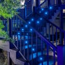 IP68 Outdoor LED Decking Lights 30mm Round Blue 10 Kit DEC10BL