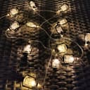 Outdoor or Indoor Mini Lantern 20 LED String Lights IP44 Mains Powered 2500K LANSL01