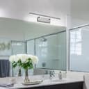 7w LED Bathroom Mirror Wall Light With Pull Cord Cool White 6500k IP20