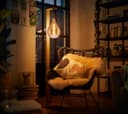 6W Pear Shape Antique Vintage LED E27 Smoked Glass Dimmable PS160DIM