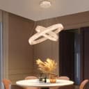 Modern 40W LED 2 Ring Ceiling Pendant Light Gold Round Chandelier 3 CCT K404